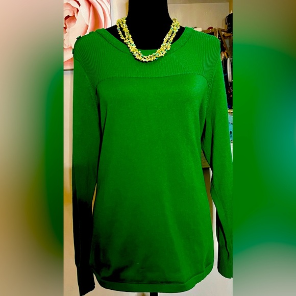 Liz Claiborne green xxl sweater with button accents-vintage at its best! - Picture 1 of 11
